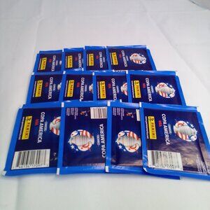 Panini Copa America USA 2024 Soccer 5 Sticker Pack Lot of 12